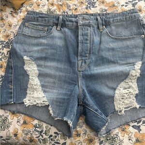 Good American Blue Jean Shorts